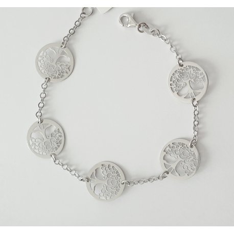 Bracciale Albero Della Vita Donna Argento Sterling 925 Bracciale