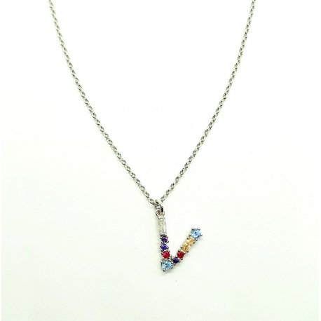 Platino Argento Sterling & Diamanti Iniziale E Perla Stazione Aureola