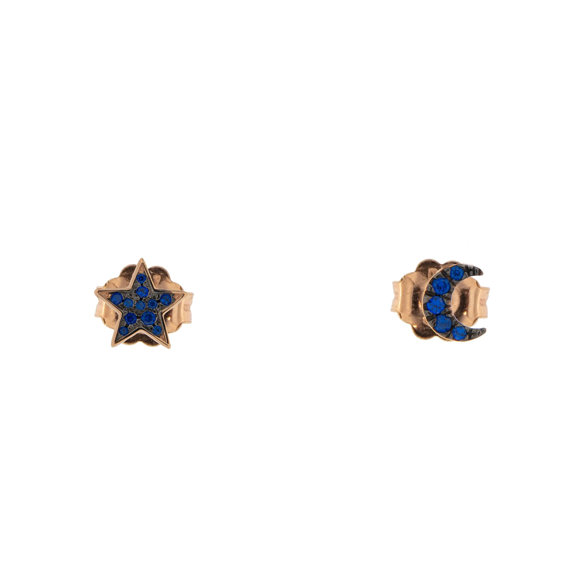 Orecchini A Lobo Rue Des Mille – Micro Zirconi A Cuore In Oro Giallo 18kt – Argento 925 - 2
